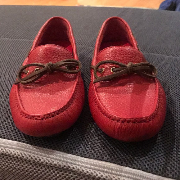 Cole Haan Shoes - Cole Haan red leather boat shoes - size 6 Cole Haan Shoes - Cole Haan red leather boat shoes - size 6